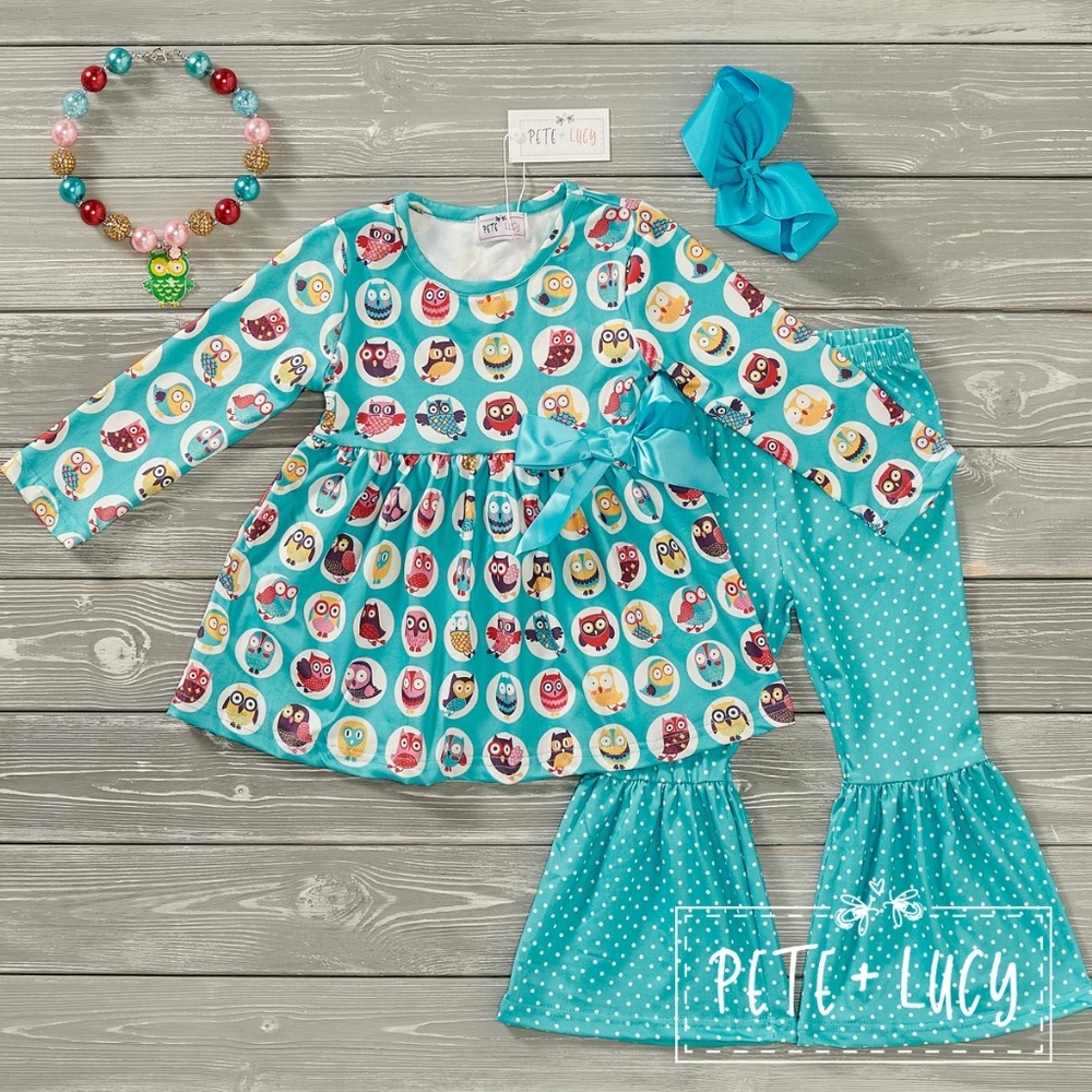 Vibrant Owl Pant set